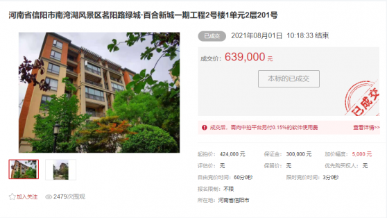 河南省信陽市南灣湖風(fēng)景區(qū)茗陽路綠城·百合新城一期工程2號樓1單元2層201號